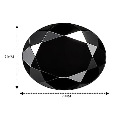 Black Tourmaline Set of 3 (Ovl 9x7 mm) 5.49 ctw