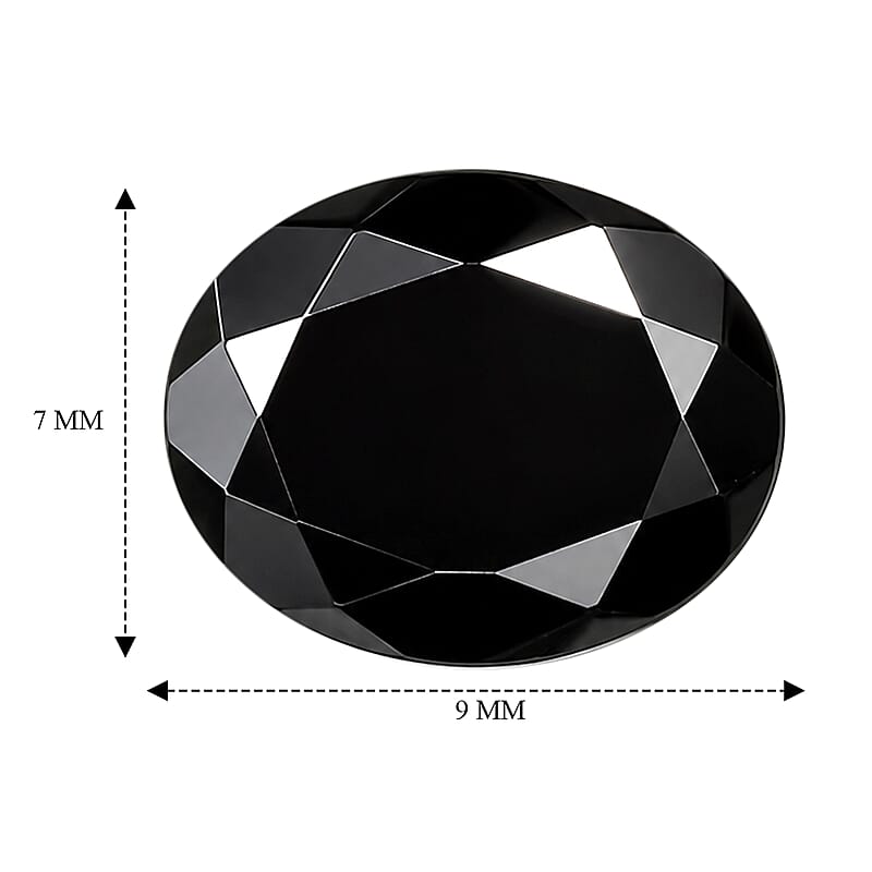Black Tourmaline Set of 3 (Ovl 9x7 mm) 5.49 ctw