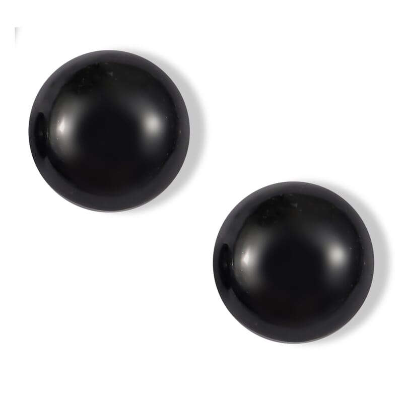 Black Tourmaline Set of 2 (Round) 1.76 ctw