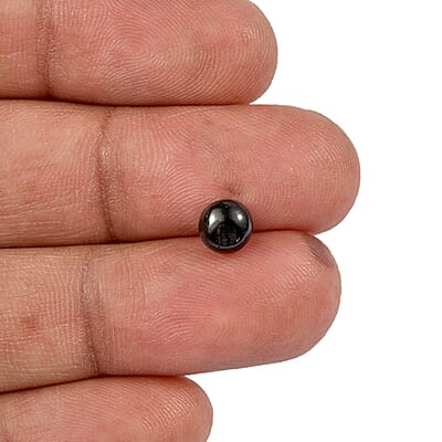 Black Tourmaline Set of 2 (Rnd 5 mm) 1.76 ctw