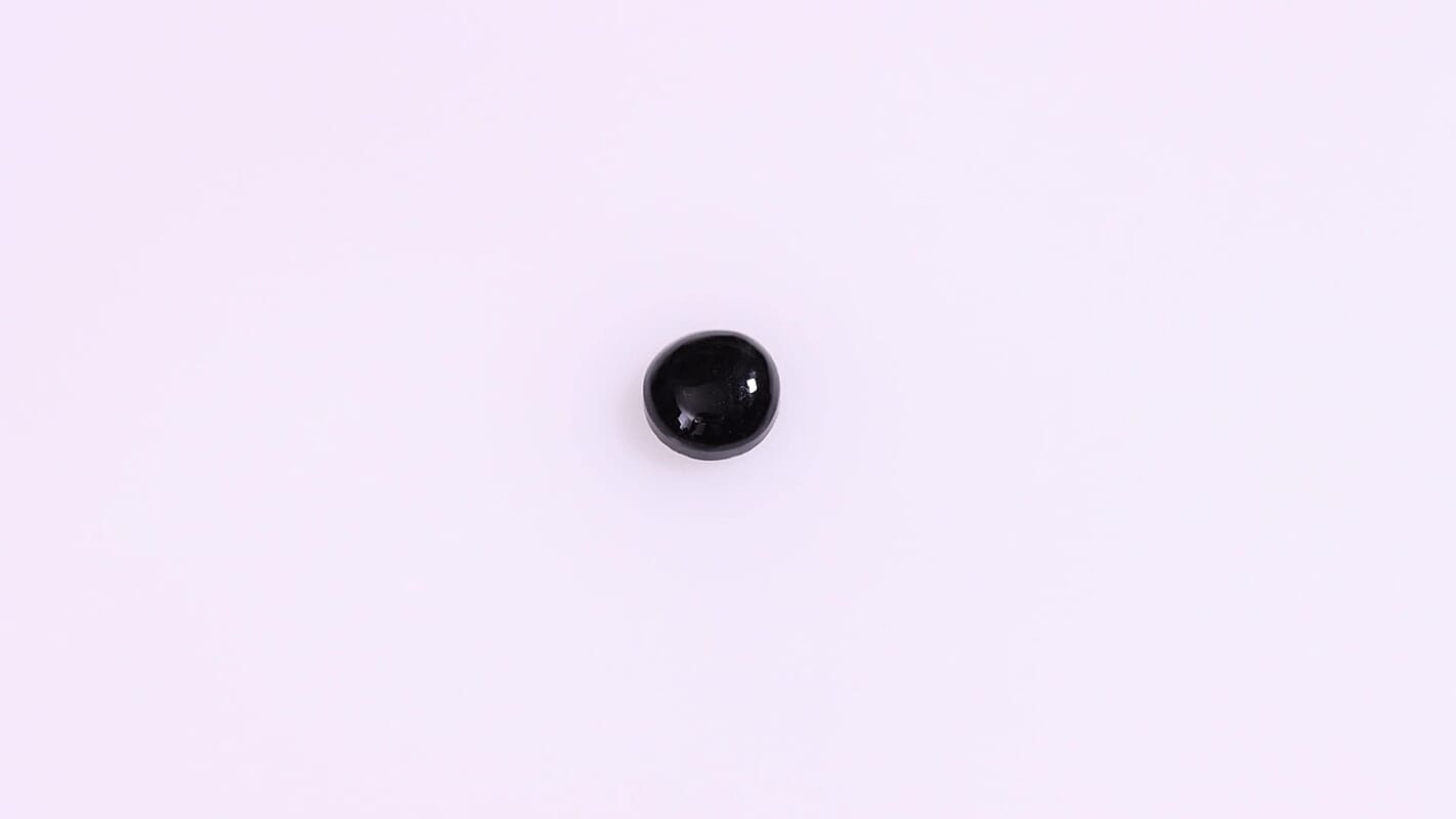 Black Tourmaline (Rnd 6 mm) 0.85 ctw