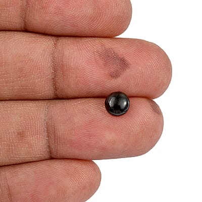 Black Tourmaline (Rnd 6 mm) 0.85 ctw