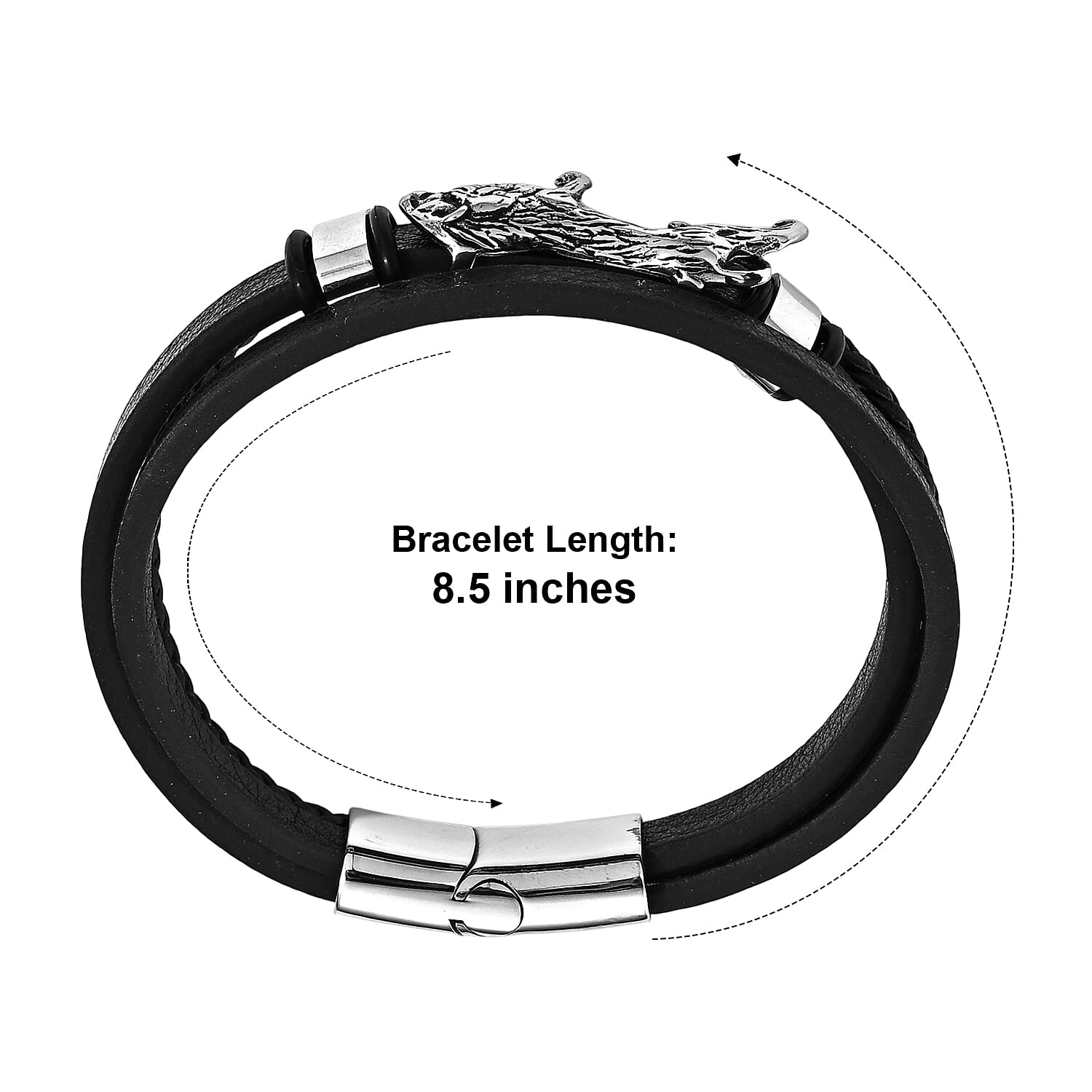 Bracelet in Stainless Steel (8.50 In)