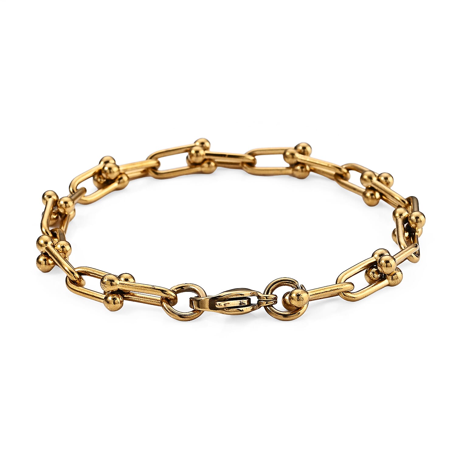 Classic Bracelet in ION Plated YG Stainless Steel (8.50 In)
