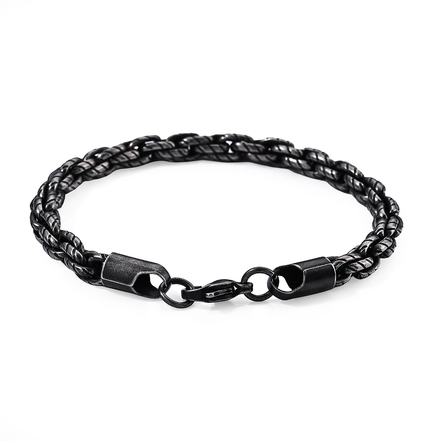 Bracelet in Black Stainless Steel (8.00 In)
