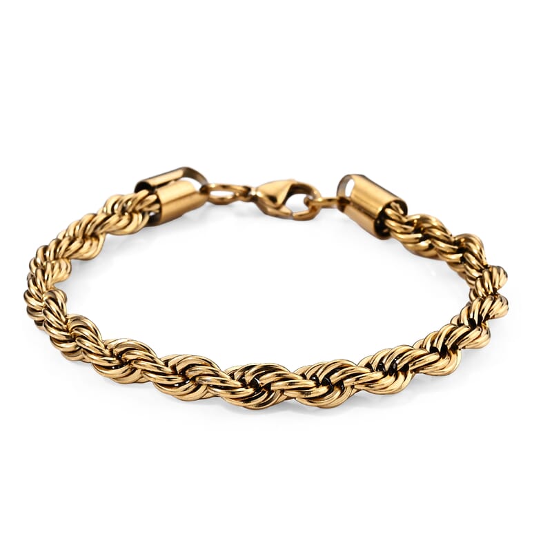 Bracelet in ION Plated YG Stainless Steel (8.50 In)