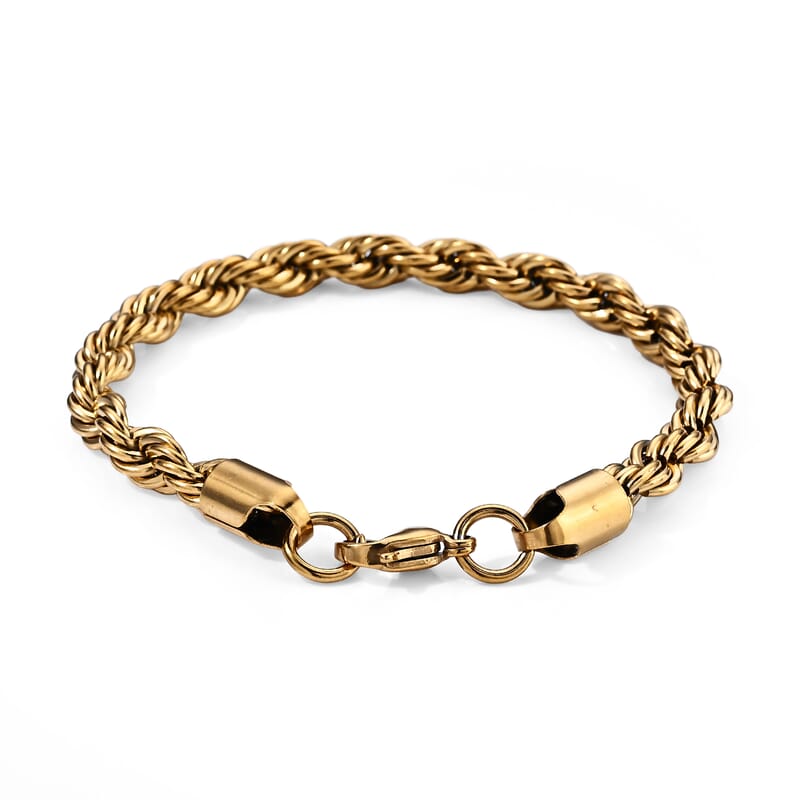 Bracelet in ION Plated YG Stainless Steel (8.50 In)