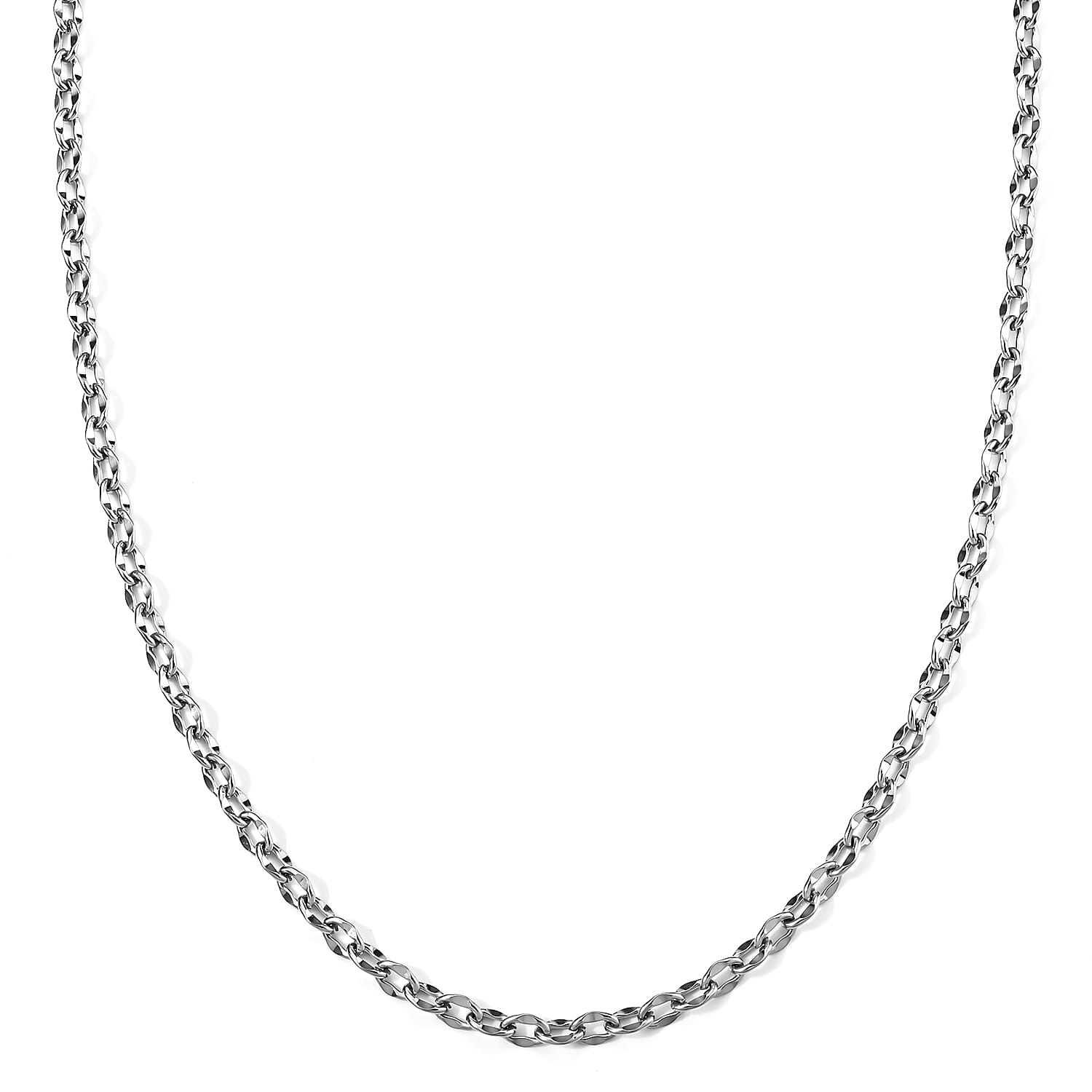 Necklace in Stainless Steel 23.5 Inches