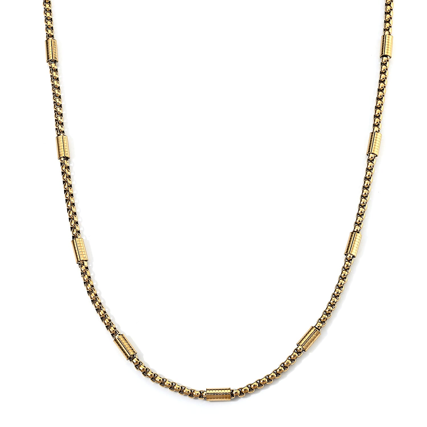 Necklace in ION Plated YG Stainless Steel 23.5 Inches