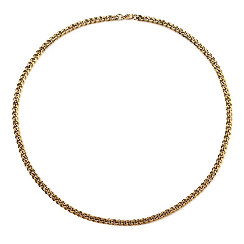 Necklace in ION Plated YG Stainless Steel 22 Inches