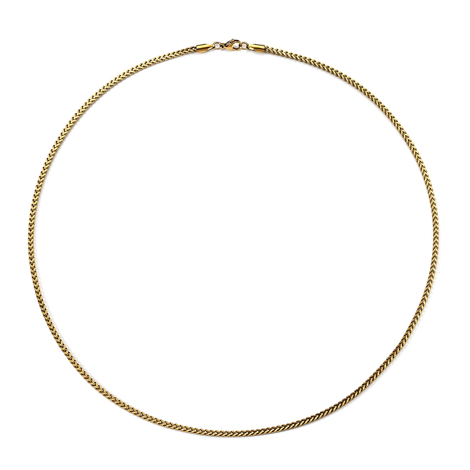 Necklace in ION Plated YG Stainless Steel 22 Inches