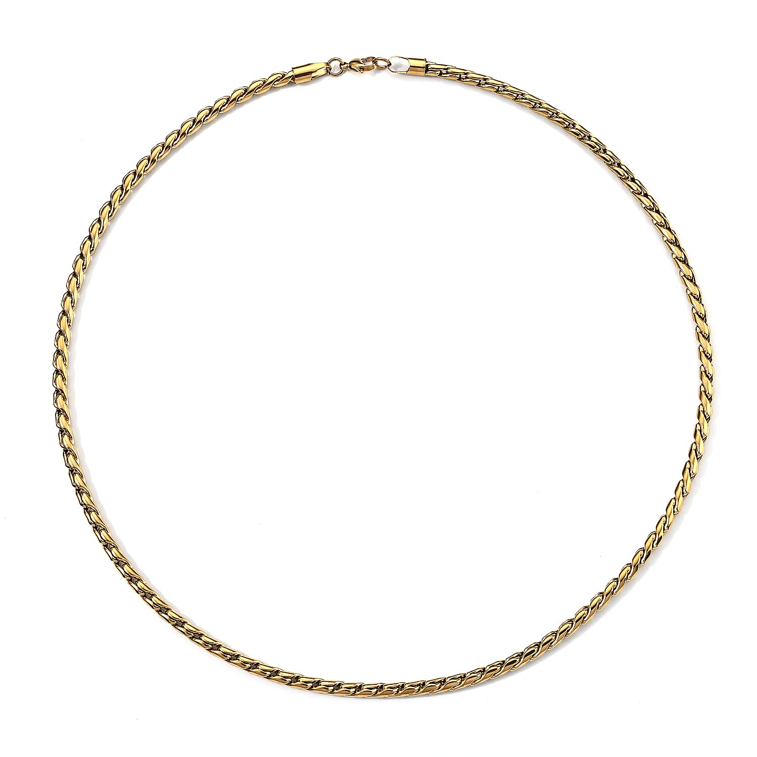 Necklace in ION Plated YG Stainless Steel 23.5 Inches