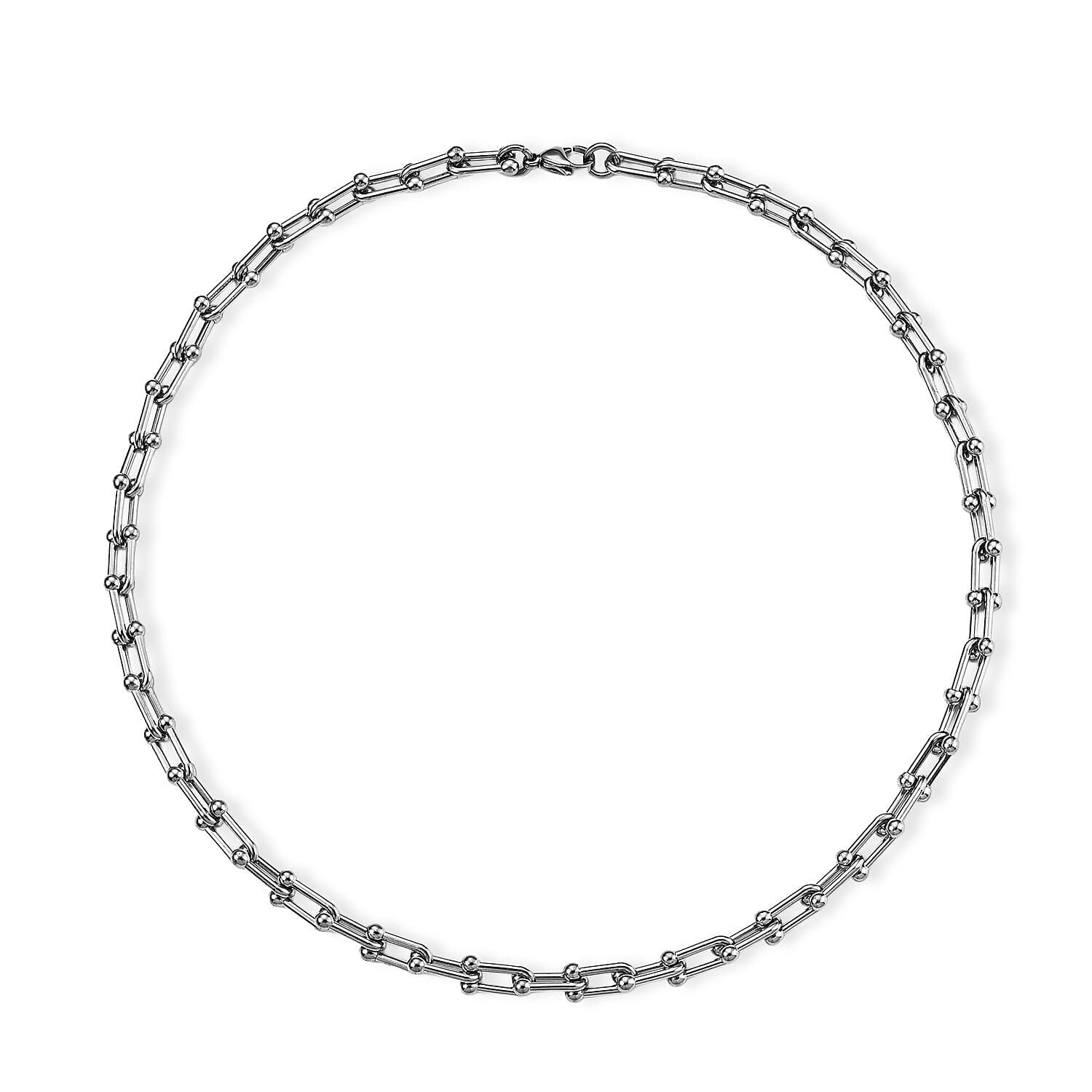 Necklace in Stainless Steel 21.5 Inches