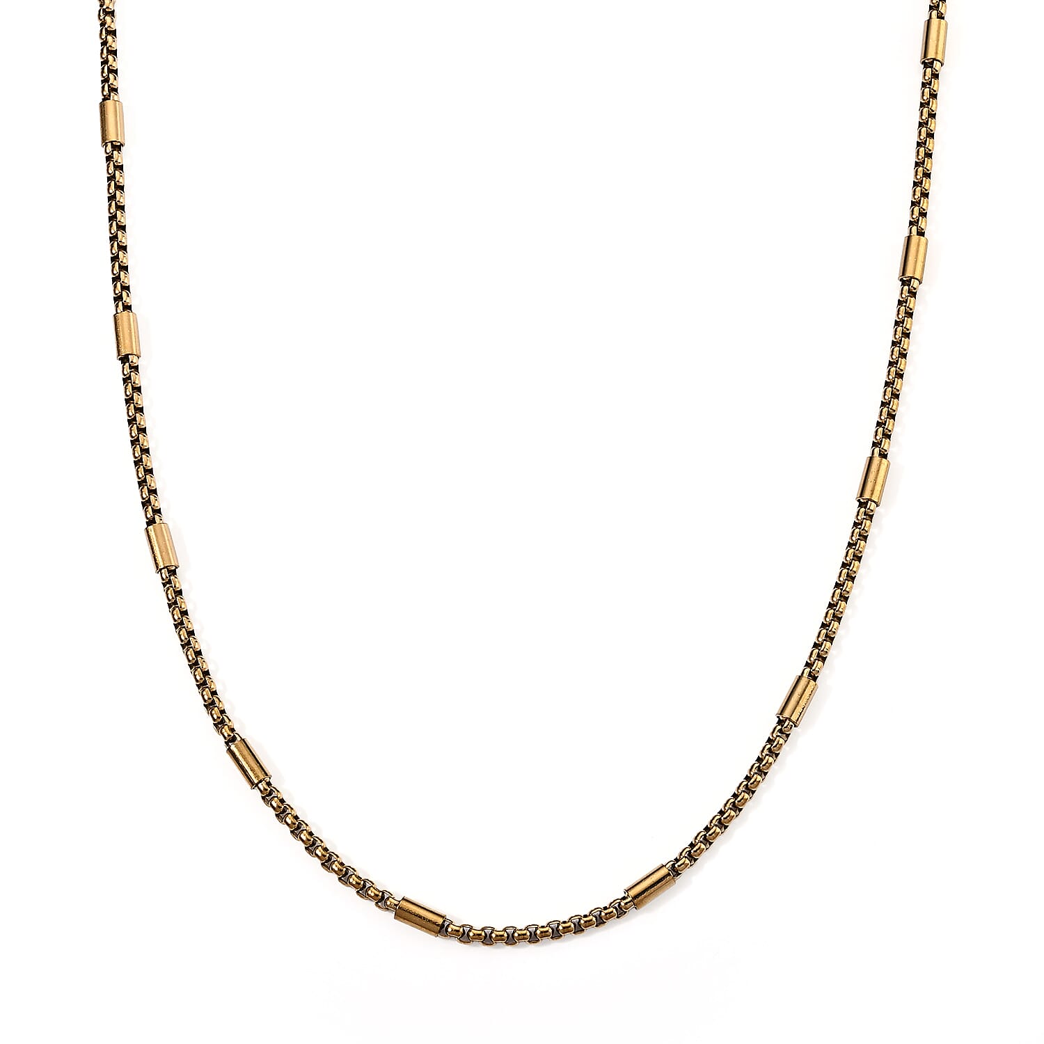 Necklace in ION Plated YG Stainless Steel 23.5 Inches