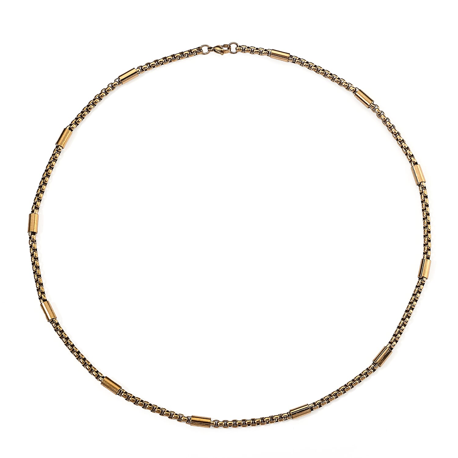 Necklace in ION Plated YG Stainless Steel 23.5 Inches