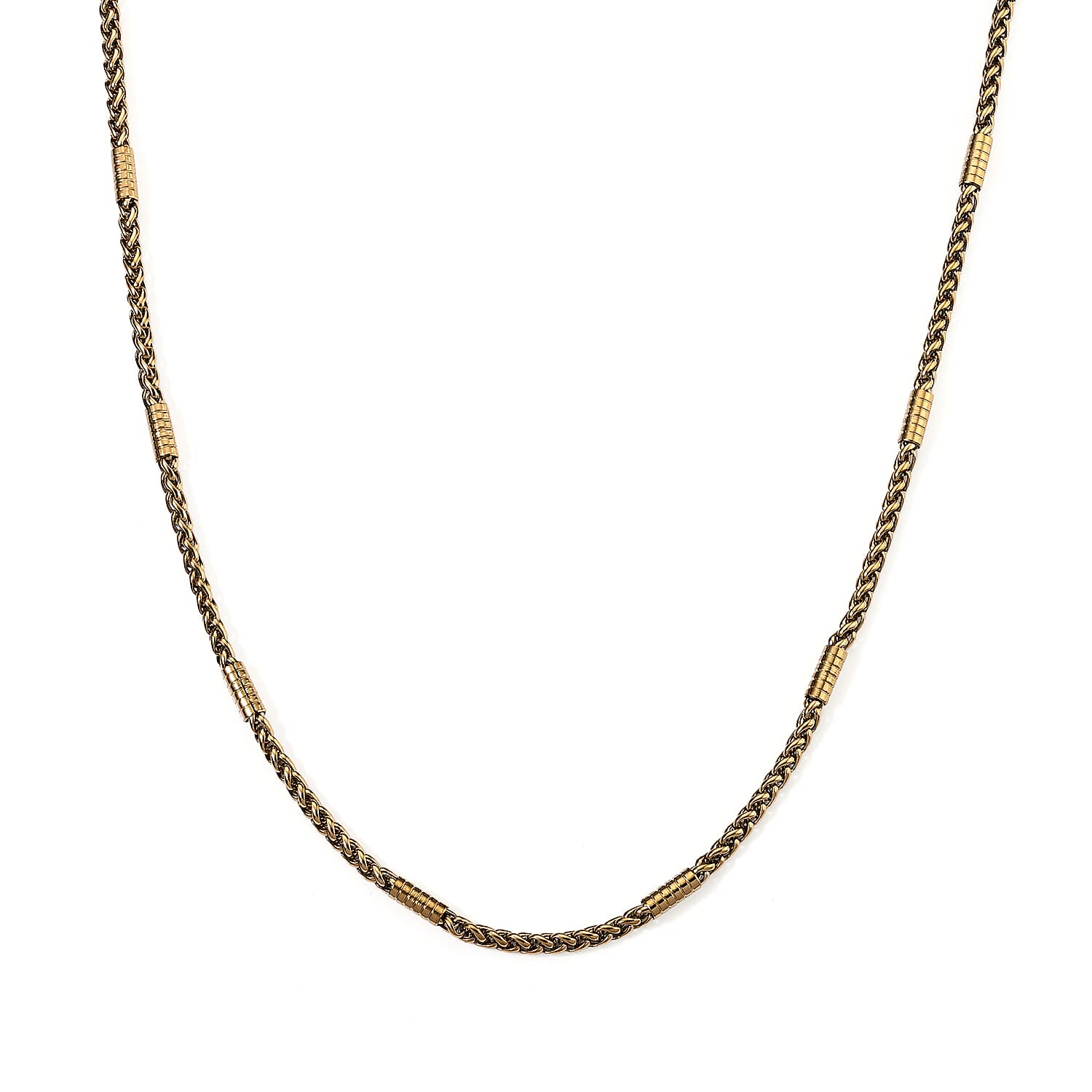 Necklace in ION Plated YG Stainless Steel 23.5 Inches