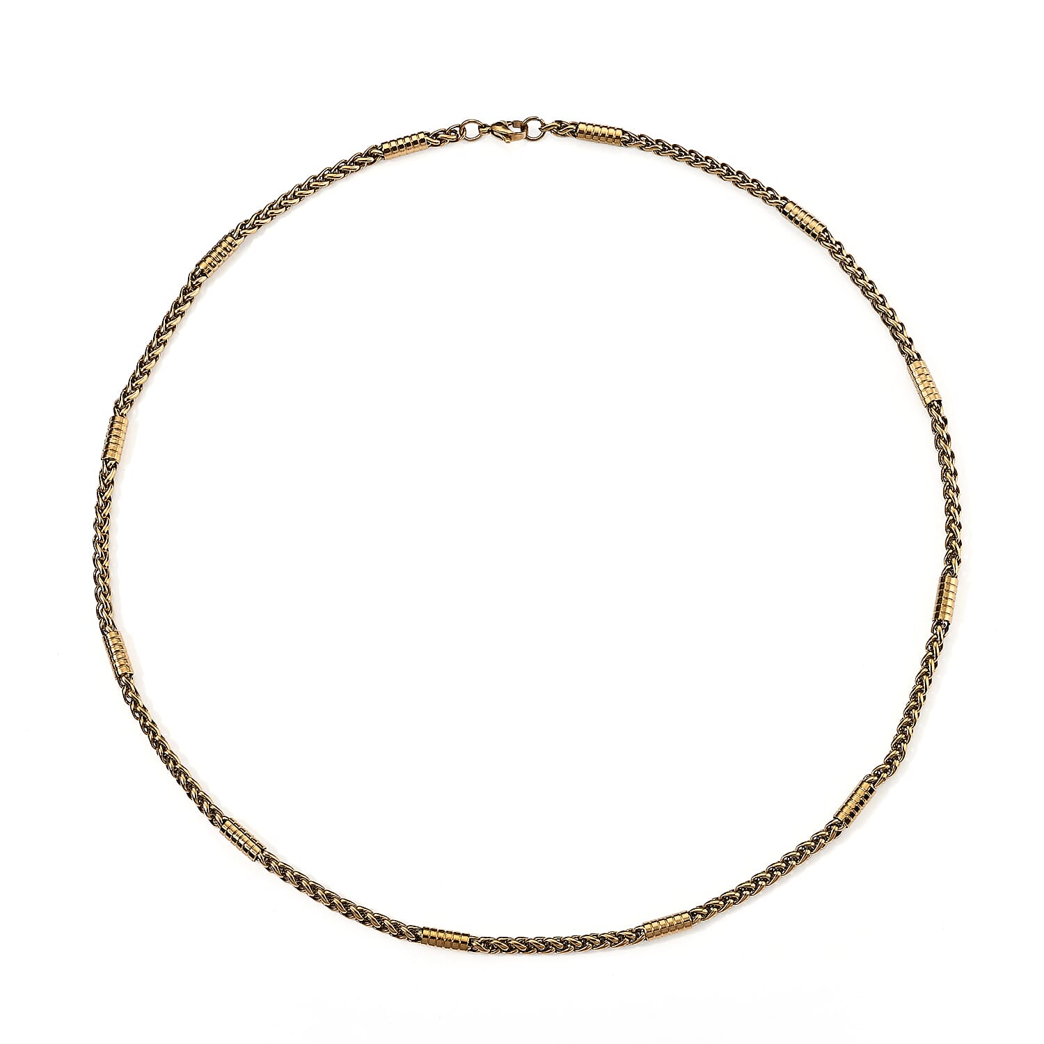 Necklace in ION Plated YG Stainless Steel 23.5 Inches