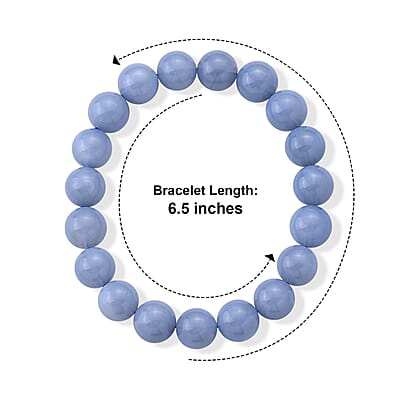 Oregon Blue Opal 110.00 ctw Beaded Bracelet (6.5-7In)