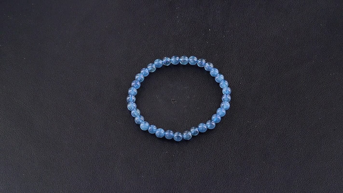 Santa Maria Aquamarine Beaded Stretch Bracelet 40.00 ctw