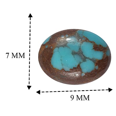 AA Blue Moon Turquoise (Ovl 9x7 mm) 1.57 ctw