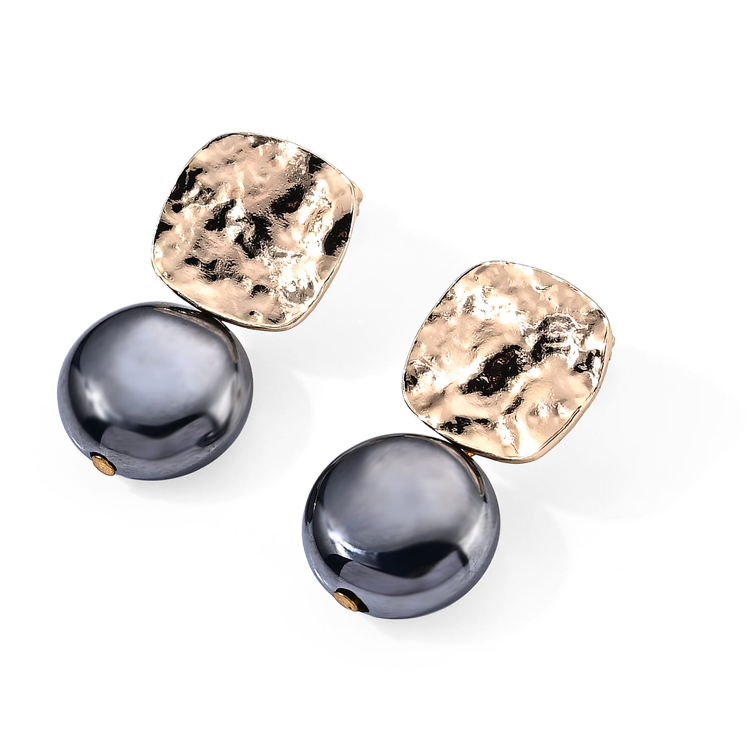 Terahertz 30.00 ctw Earrings in Goldtone