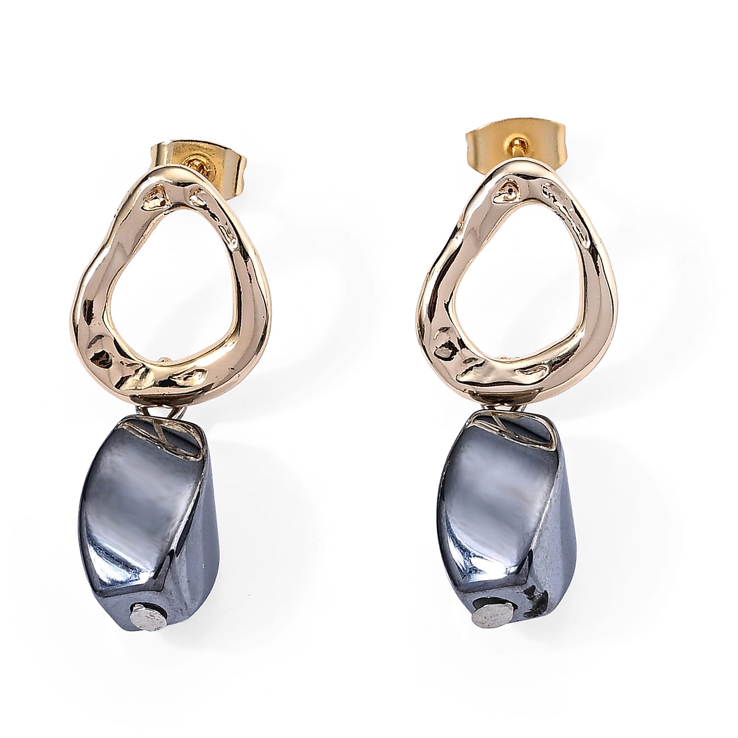 Terahertz 15.00 ctw Earrings in Goldtone