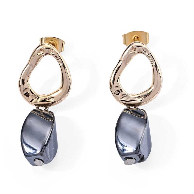 Terahertz 15.00 ctw Earrings in Goldtone