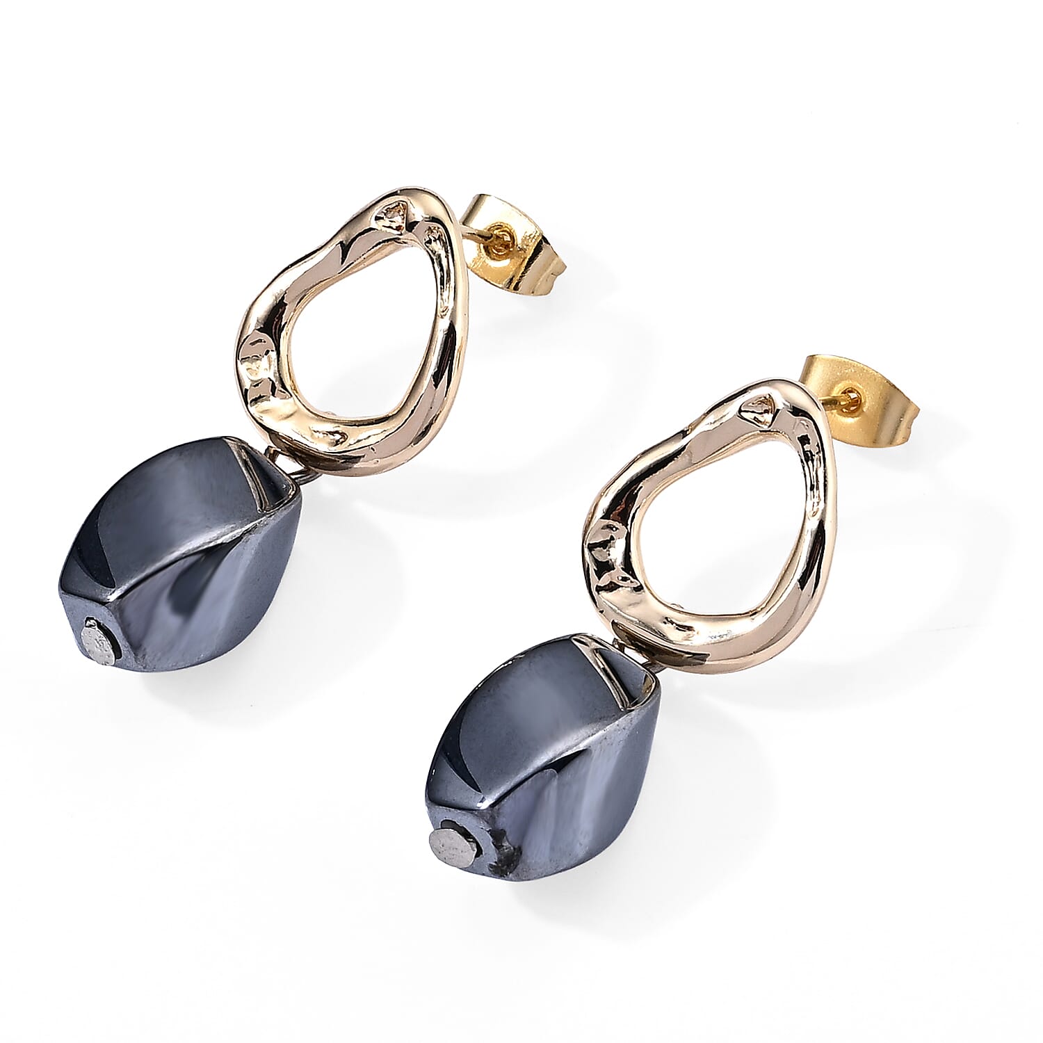 Terahertz 15.00 ctw Earrings in Goldtone