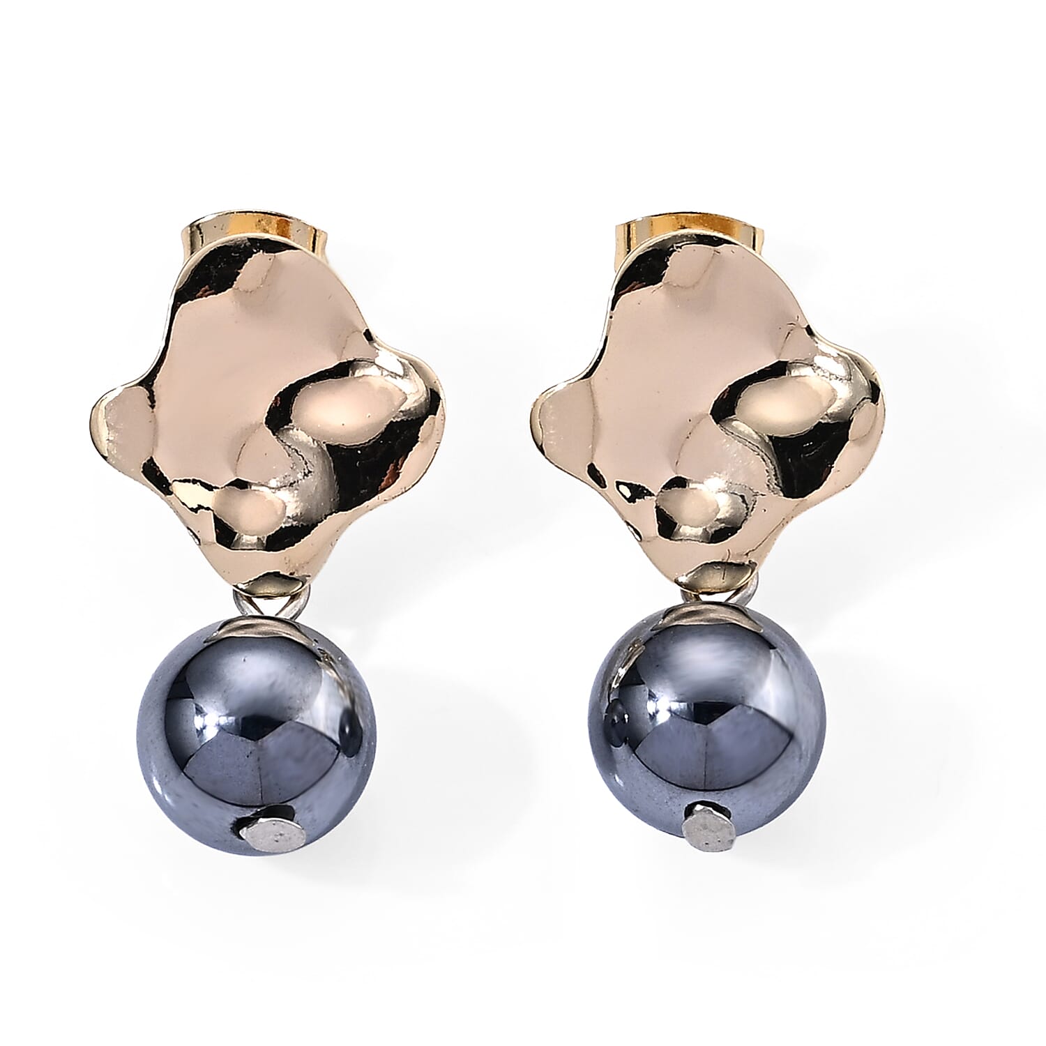 Terahertz 10.00 ctw Earrings in Goldtone