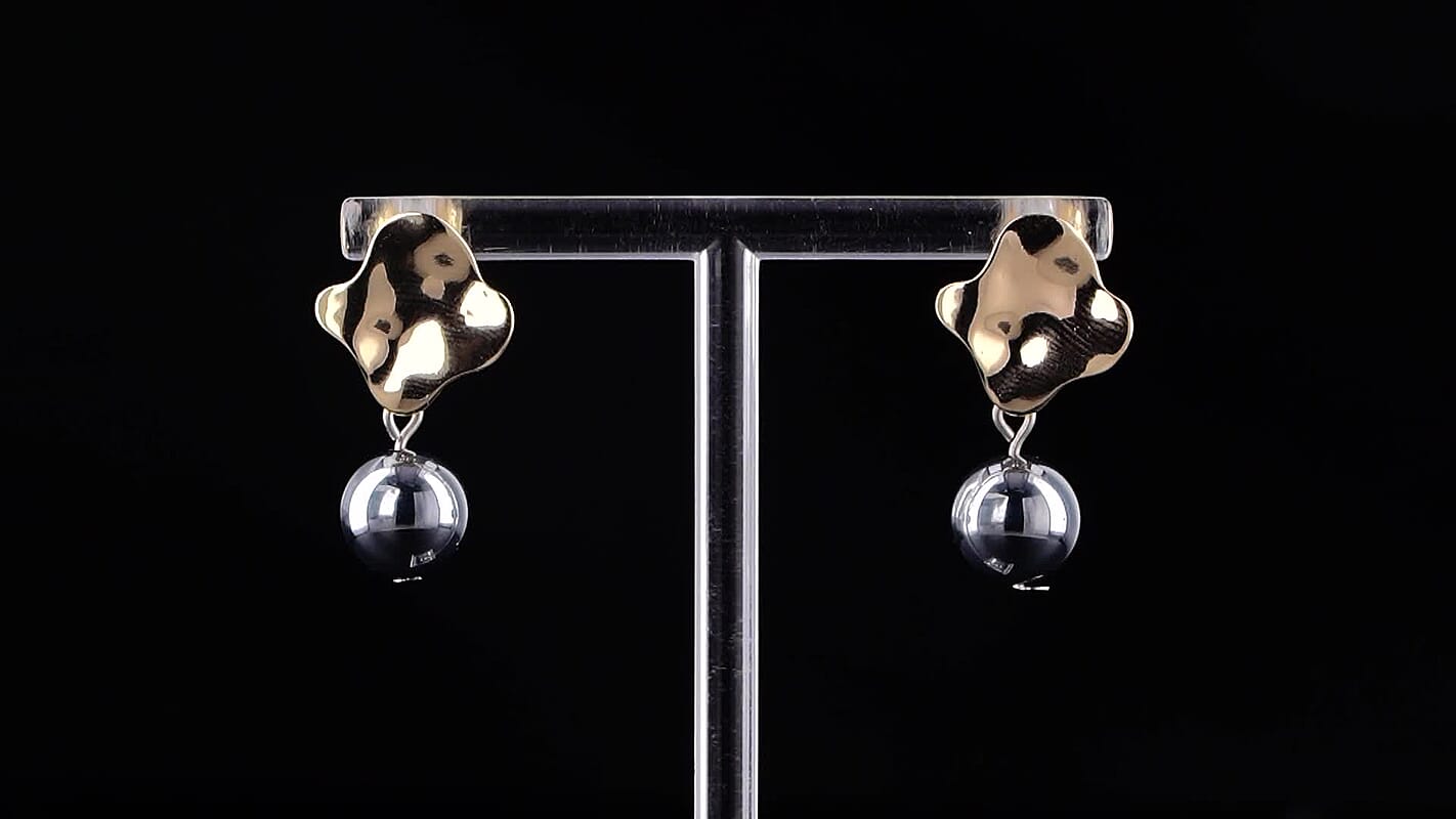 Terahertz 10.00 ctw Earrings in Goldtone