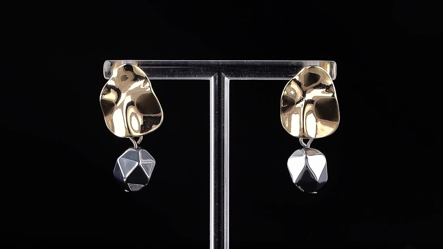 Terahertz 23.00 ctw Earrings in Goldtone