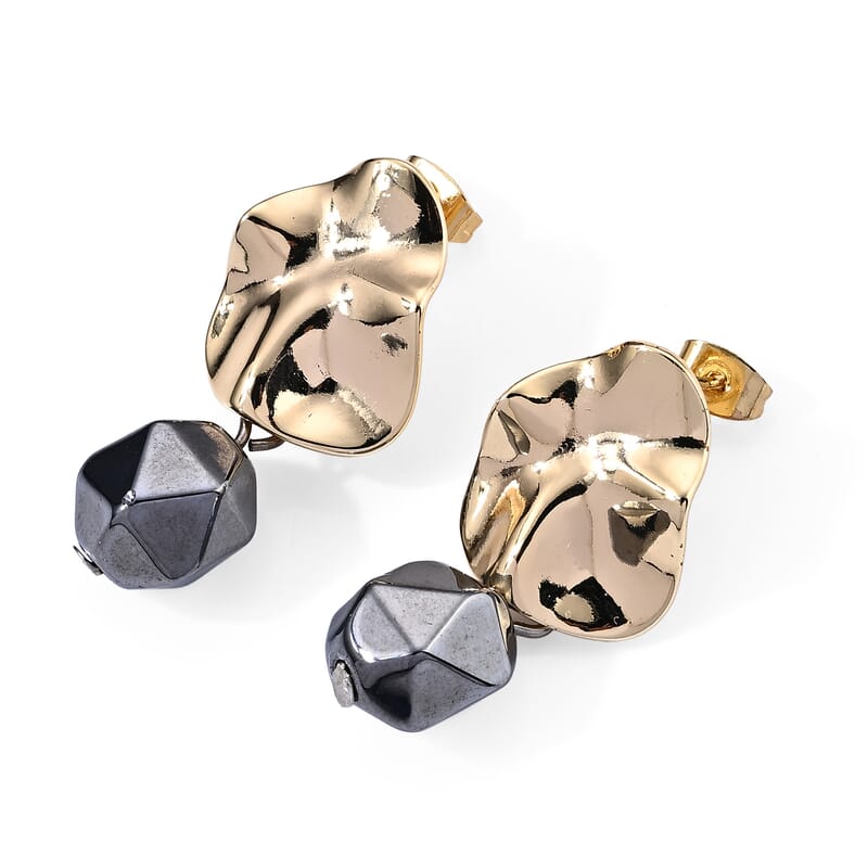 Terahertz 23.00 ctw Earrings in Goldtone