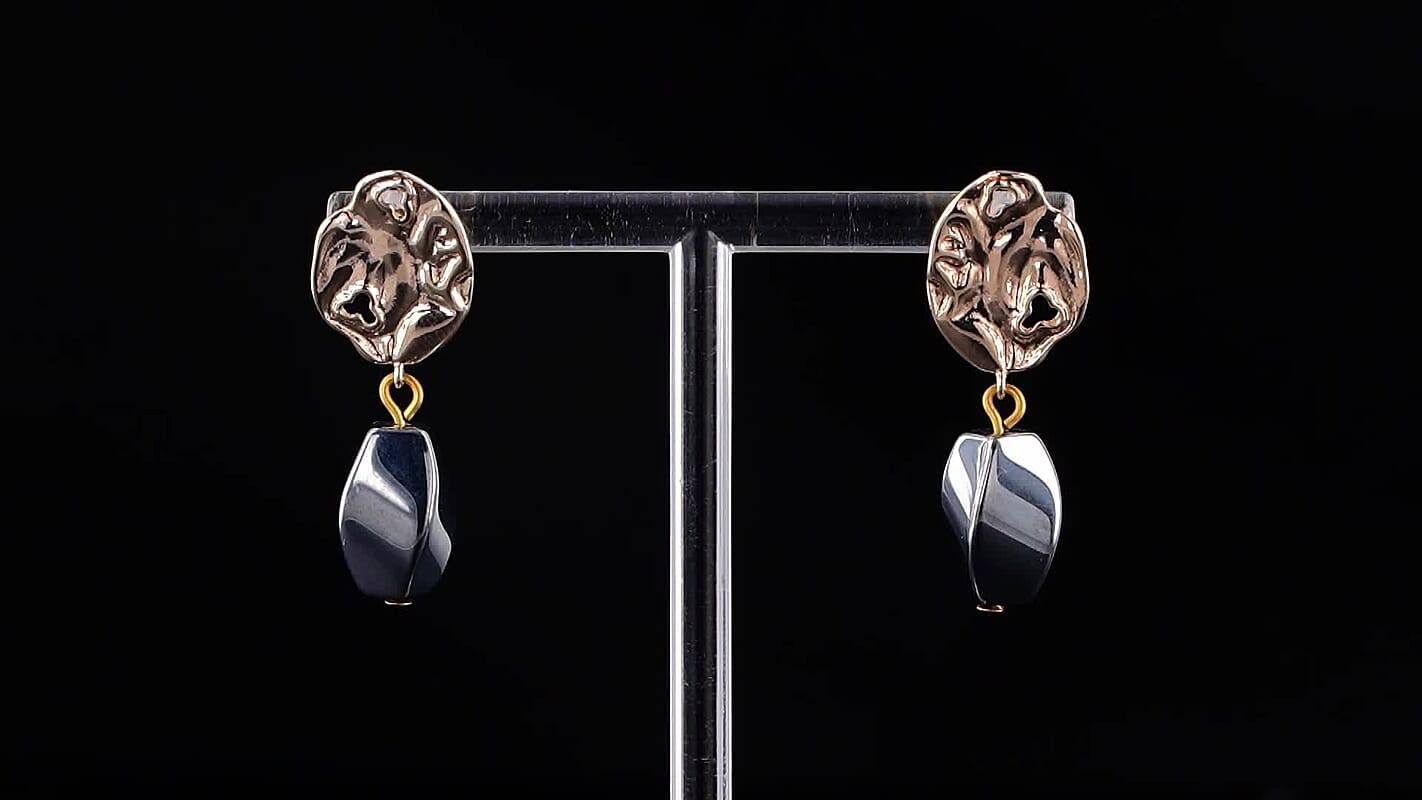 Terahertz 15.00 ctw Earrings in Goldtone