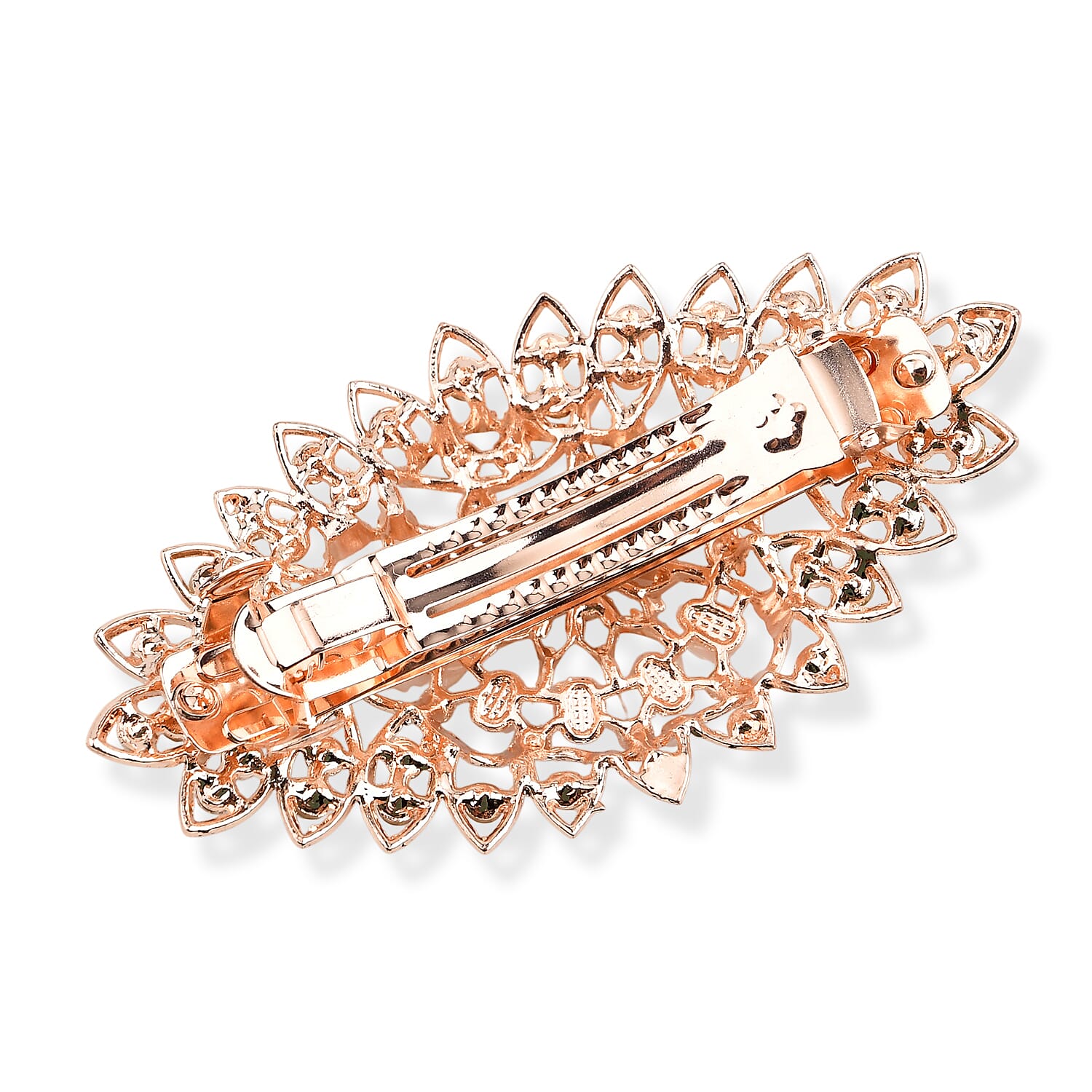 Set of 3 Multi Color Blooming Garden Hair Pins with Rhinestone Decoration