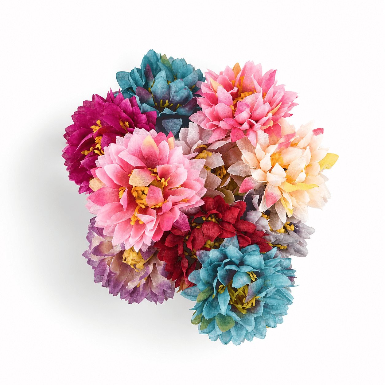 Livmore Multi Color Set of 10 Flower Pen with Black Ink