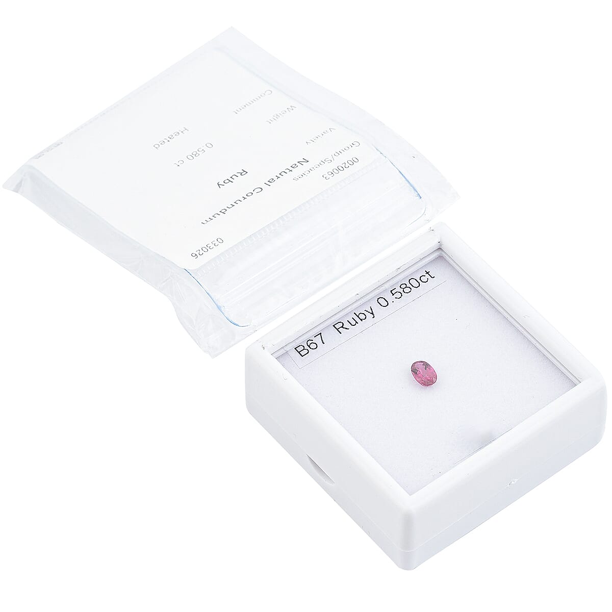 Gem Hunter Collection Certified and Appraised AAAA Natural Ruby (Ovl Free Size) 0.50 ctw