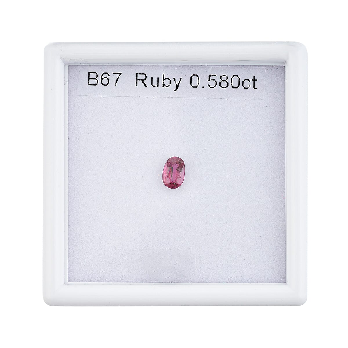 Certified and Appraised AAAA Natural Ruby (Ovl Free Size) 0.50 ctw image number 3