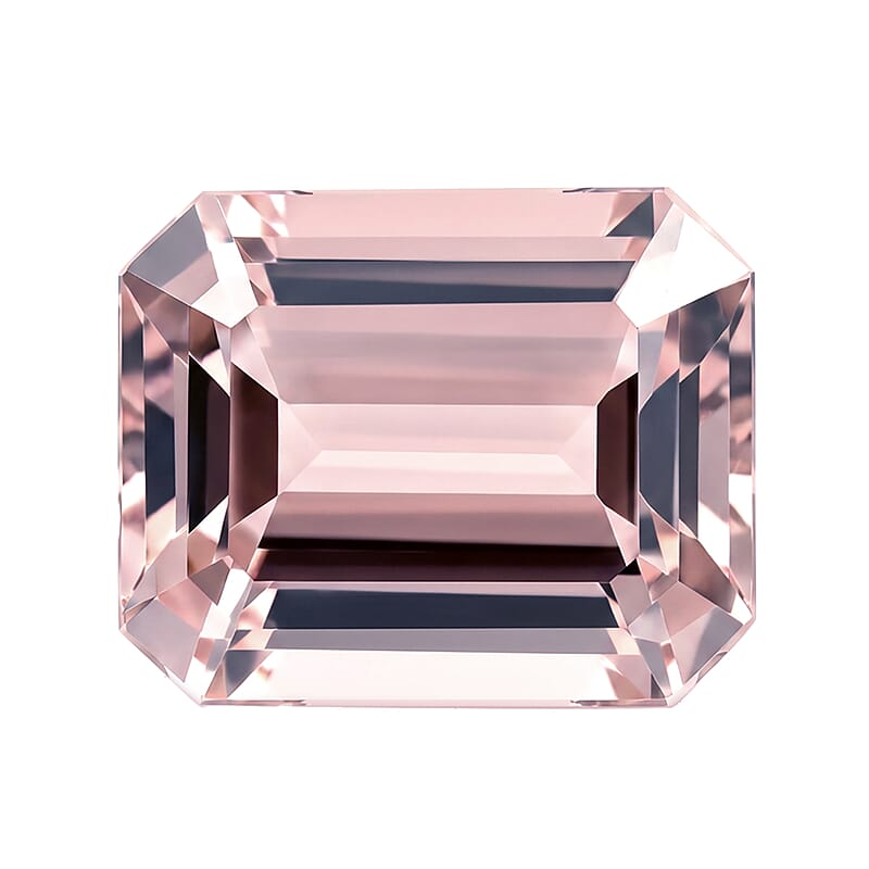 Certified and Appraised AAAA Palmeiras Pink Morganite (Oct 12x10 mm) 5.00 ctw