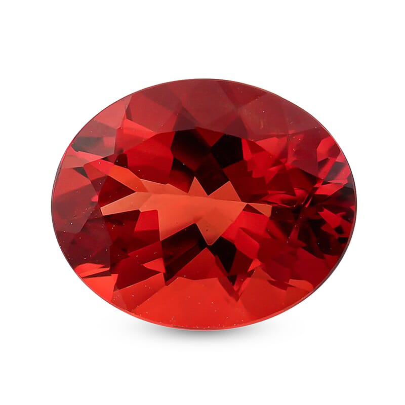 Gem Hunter Collection AAAA Red Andesine (DF) (Ovl 11x9 mm) 2.50 ctw