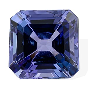 Certified and Appraised Ascher Cut AAAA Tanzanite (Sqr Free Size) 14.00 ctw