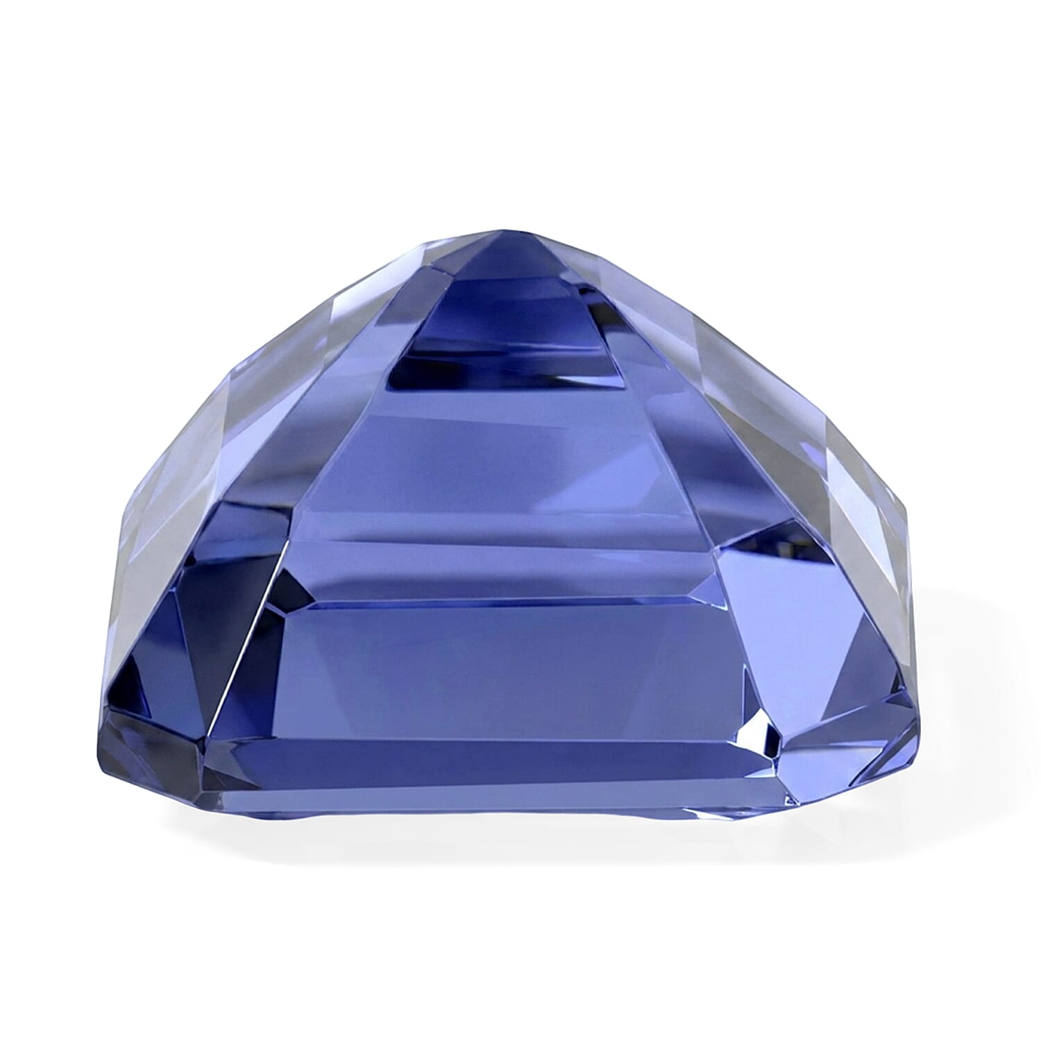 Certified and Appraised Ascher Cut AAAA Tanzanite (Sqr Free Size) 14.00 ctw