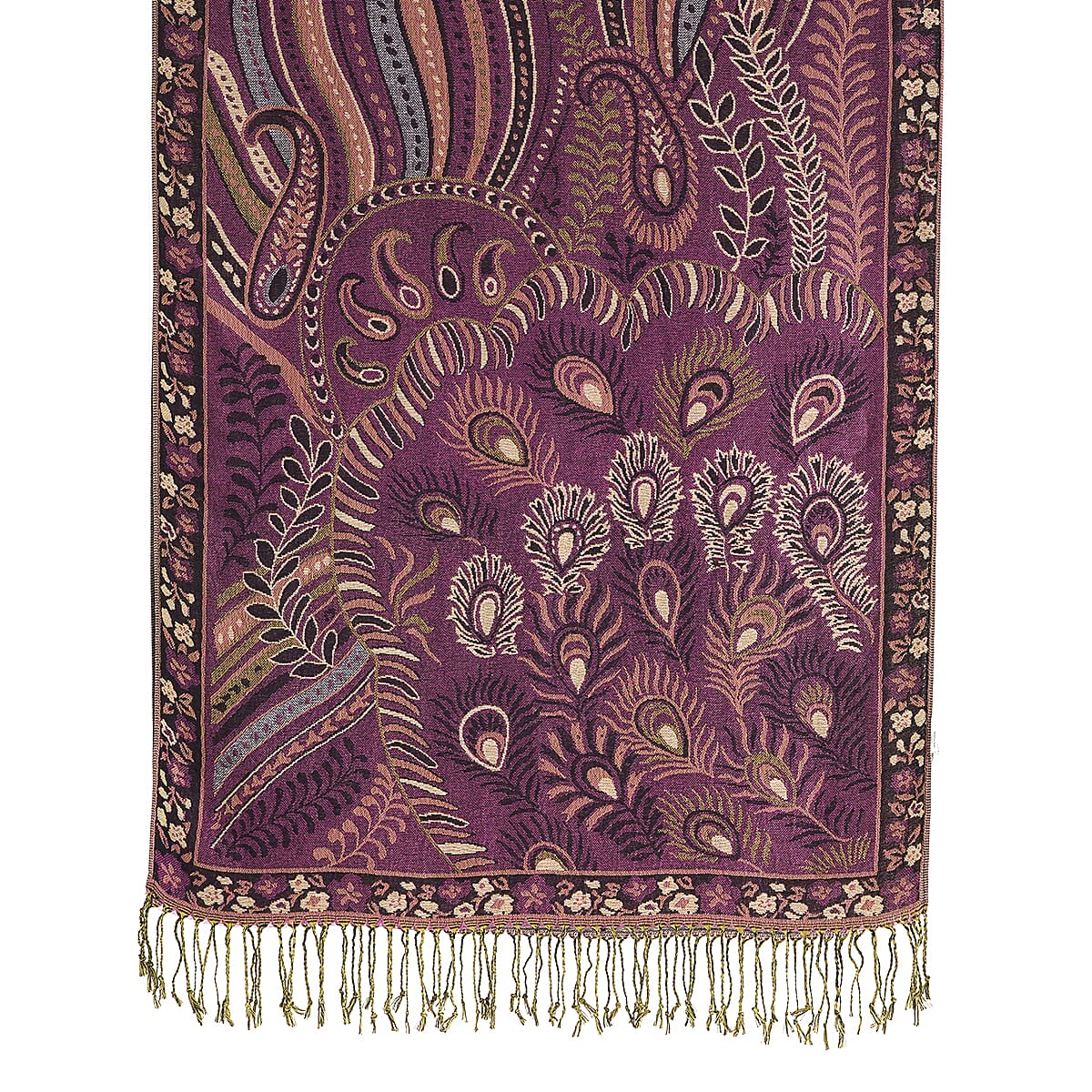 La Marey Purple Set of 3 Jacquard Scarf