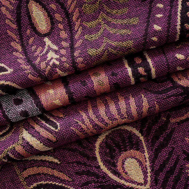 La Marey Purple Set of 3 Jacquard Scarf