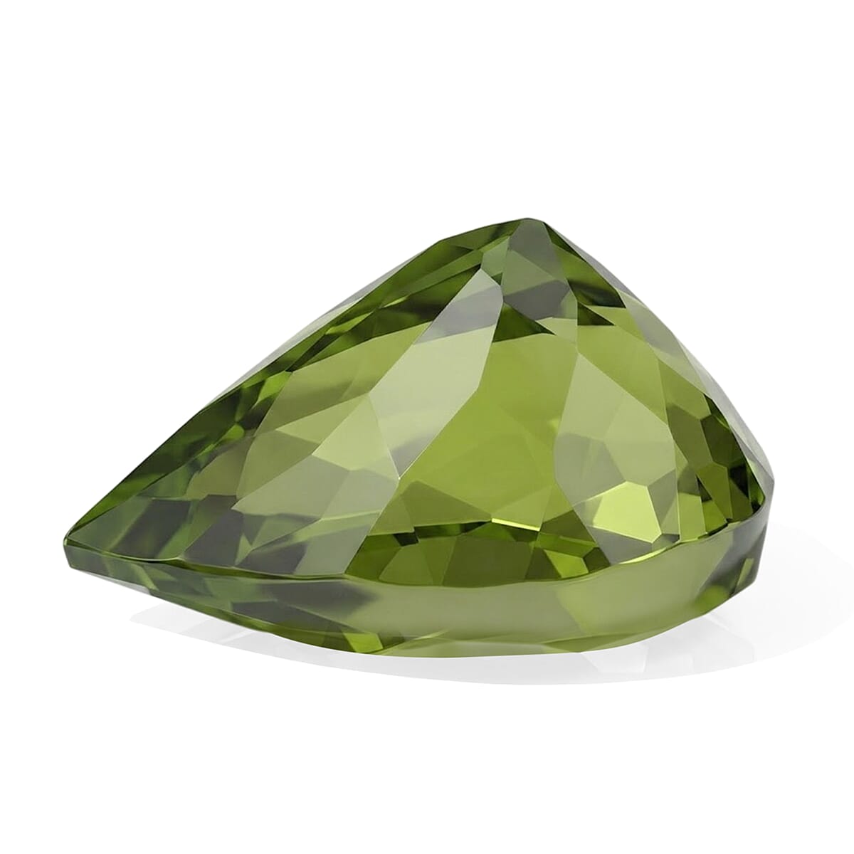 AAAA Cruzeiro Olive Tourmaline (Pear Free Size) 1.00 ctw image number 2