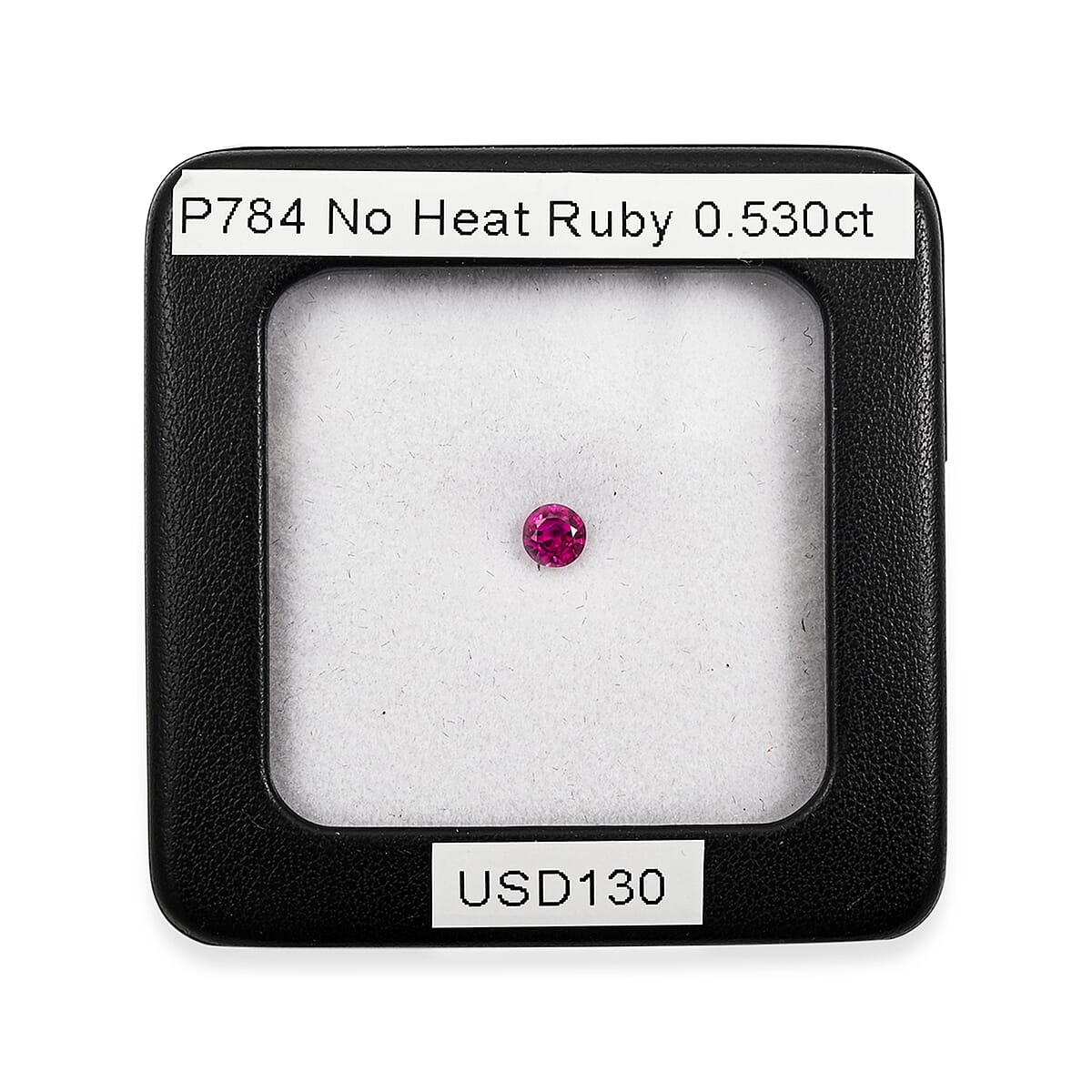 Certified and Appraised AAAA Ruby (Rnd Free Size) 0.50 ctw image number 2