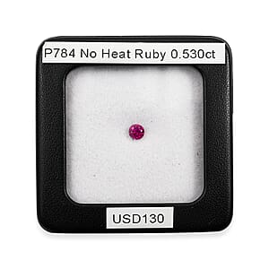 Certified and Appraised AAAA Ruby (Rnd Free Size) 0.50 ctw