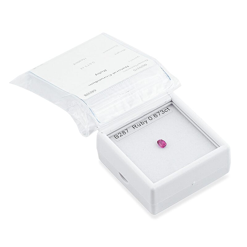 Gem Hunter Collection Certified AAAA Ruby (Cush Free Size) 0.50 ctw