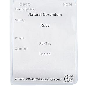 Certified and Appraised AAAA Ruby (Cush Free Size) 0.50 ctw