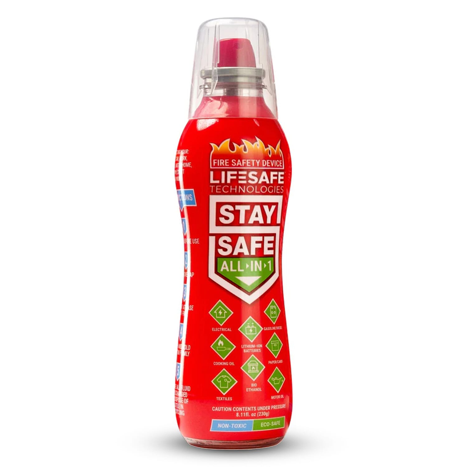 Lifesafe Technologies StaySafe All-in-1 Fire Extinguisher