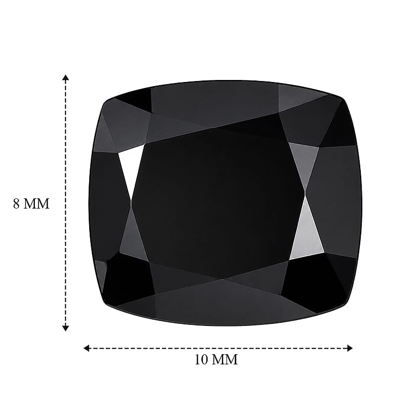 Thai Black Spinel (Cush 10x8 mm) 4.06 ctw